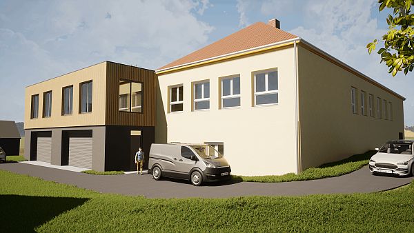 PŘÍSTAVBA KNIHOVNY RÁJEČKO 1